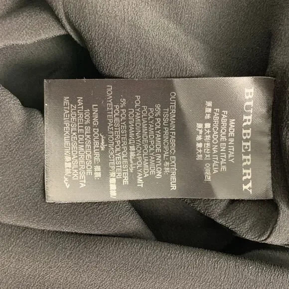 BURBERRY PRORSUM Fall 2012 Size 6 Cherry & Black Polyamide / Silk Stripe Skirt - Picture 5 of 7